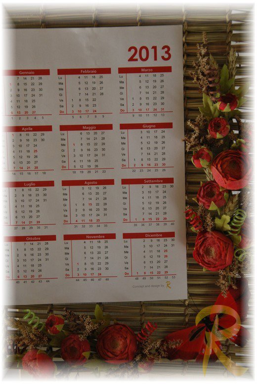 Calendario · Rosso