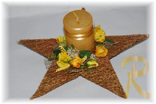 Centrotavola stella · oro
