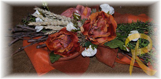 Vite con rose bronzo 1
